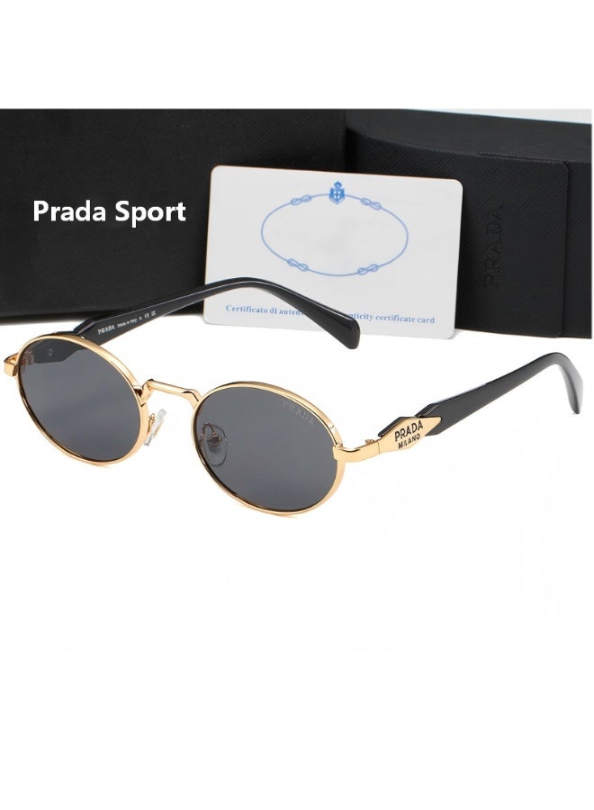 PRADA MILANO 100% UVA / UVB Protection Unisex Metal Sunglasses Cycling Sunglasses - Image 1